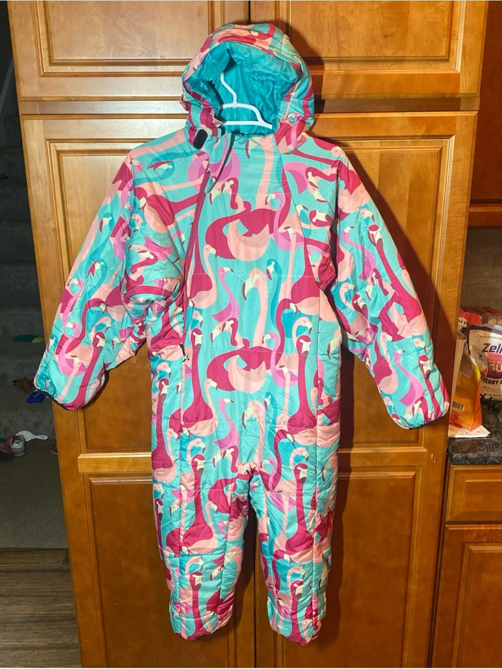 Selk’ Bag Wearable Sleeping Bag Kids Medium Flamingo Pink/Blue Camping